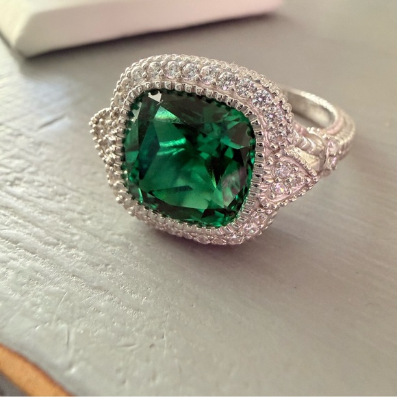 Judith Ripka 925 Sterling Silver Ring Size 8 NEW
